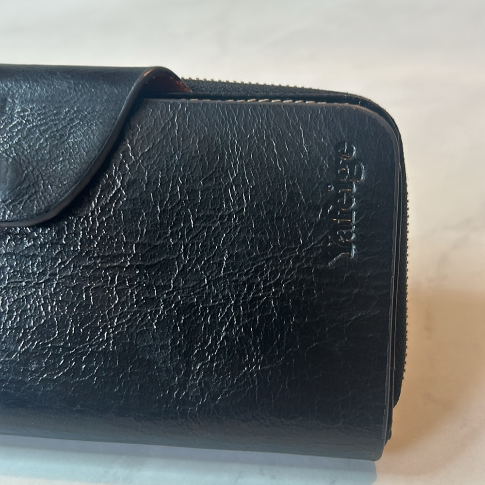 Yafeige Large Luxury Women's RFID Blocking Tri-fold Leather Wallet /Black - Picture 2 of 7